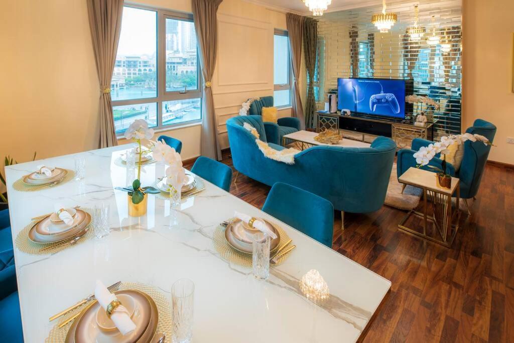 First Class 2Br With Full Burj Khalifa And Fountain View Dubai Exterior foto